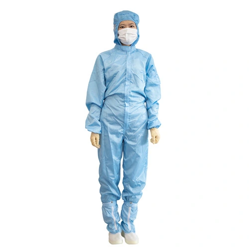 5mm Stripe Reusable Lab Workshop Protective Working Clothing Clean Room ESD 3/4 Smock Anti Static Gown