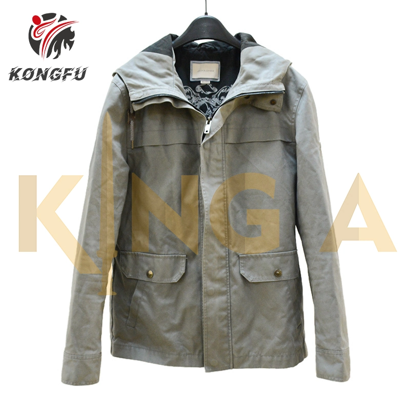 Men Second Hand Jacket OEM Wholesale/Supplier Clothes Men's Fashion Jackets with Sleeve Pocket