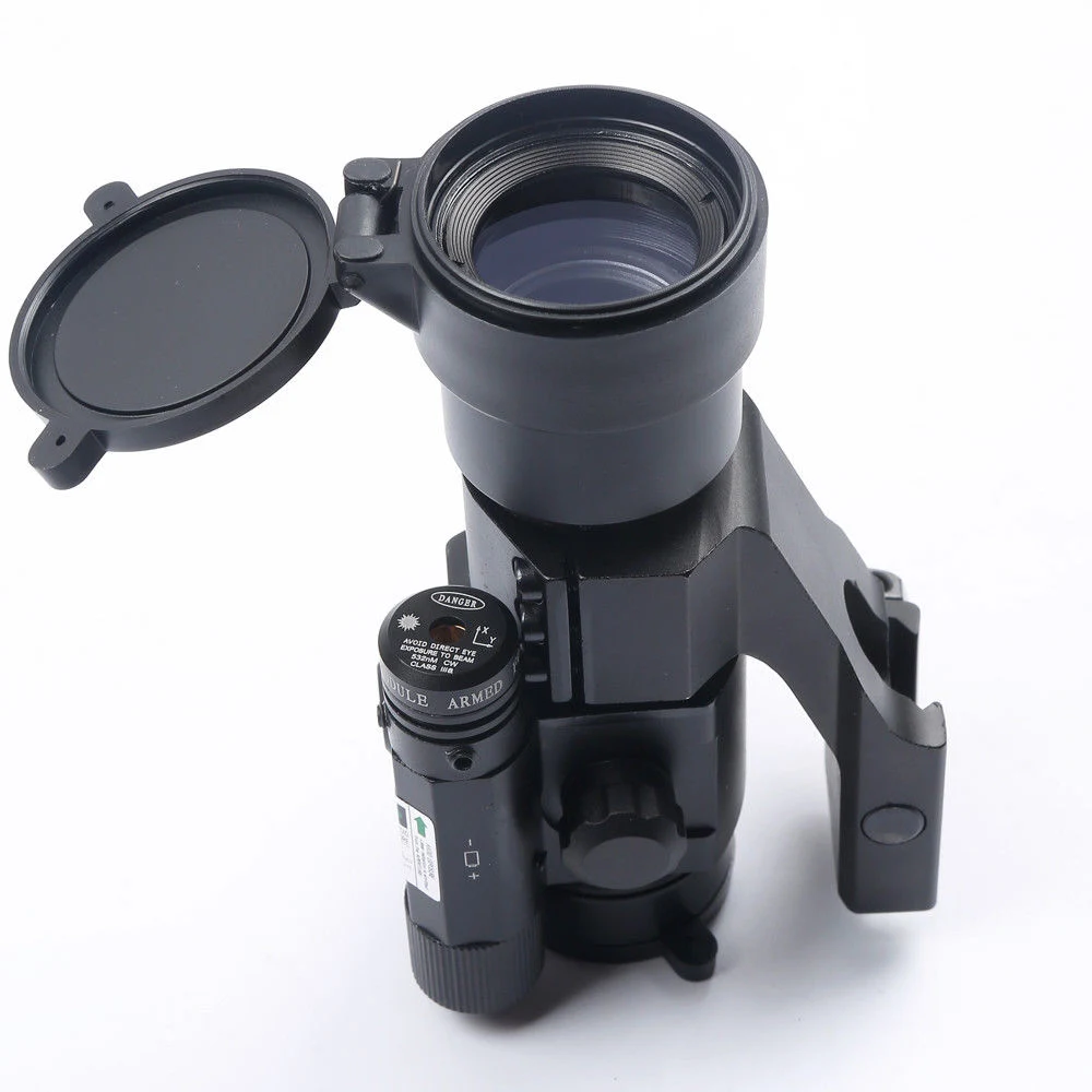 Tactical 1X30mm Dual Illumination Red Green DOT Sight Scope with Green Laser Sight