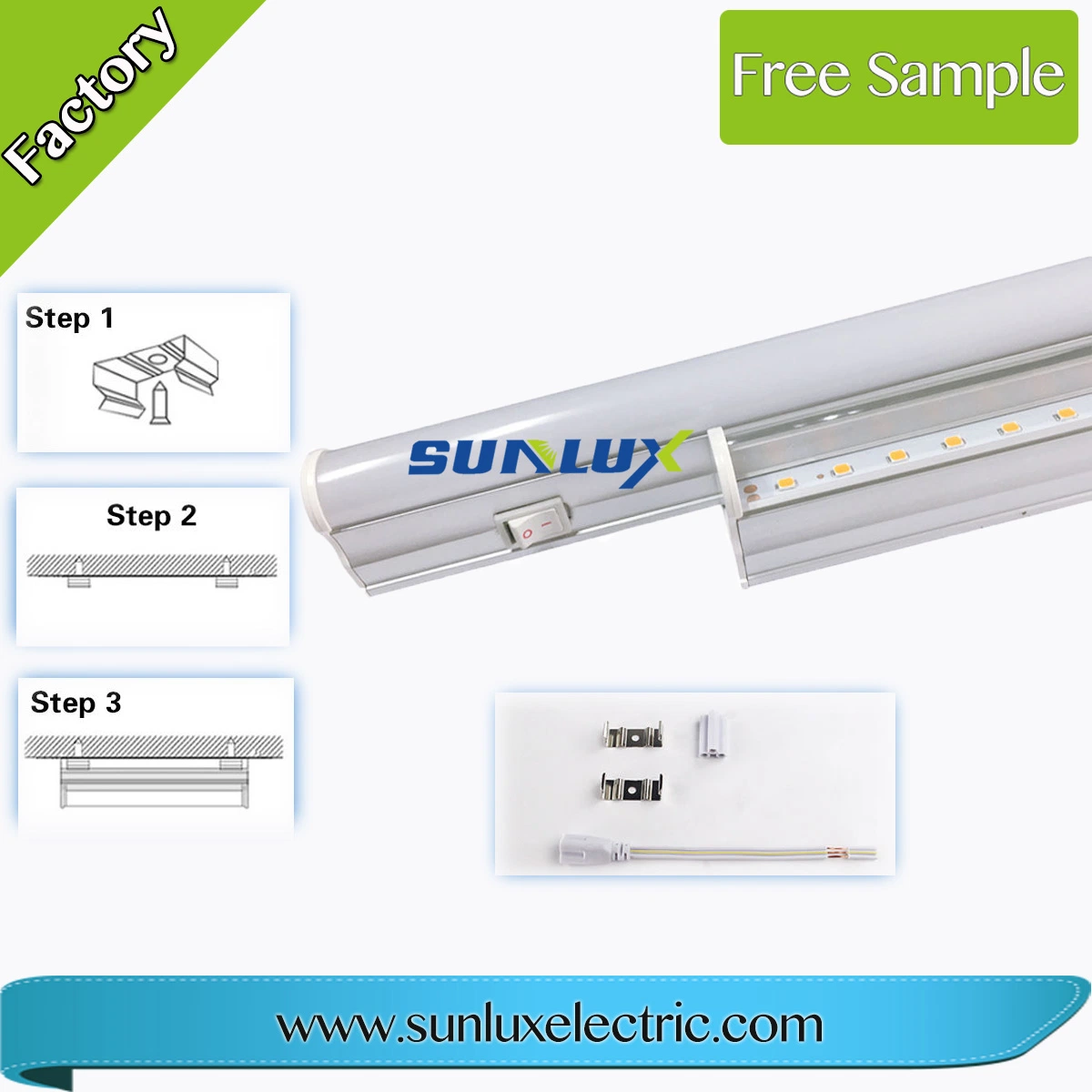 100-180lm/W Aluminum/PC Tube Lighting Fixture Lamp 9W/14W/18W/22W/24W T8 LED Fluorescent Tube Light