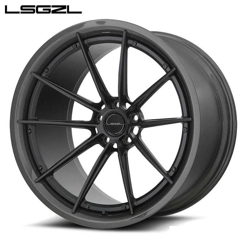 Forged Passenger Car Rim Carbon Fiber 18X8 19X8.5 Rines Replica Wheels 5X114.3 5X120