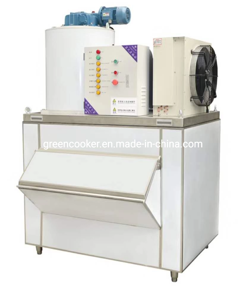 Refrigeration Equipment Seawater Ice Maker Flake Ice Machine with 1000kgs