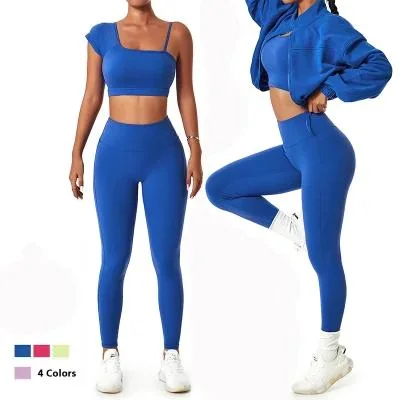 Stylish Sports Bra High Waist Workout Leggings Home Gym Wear Yoga Sets