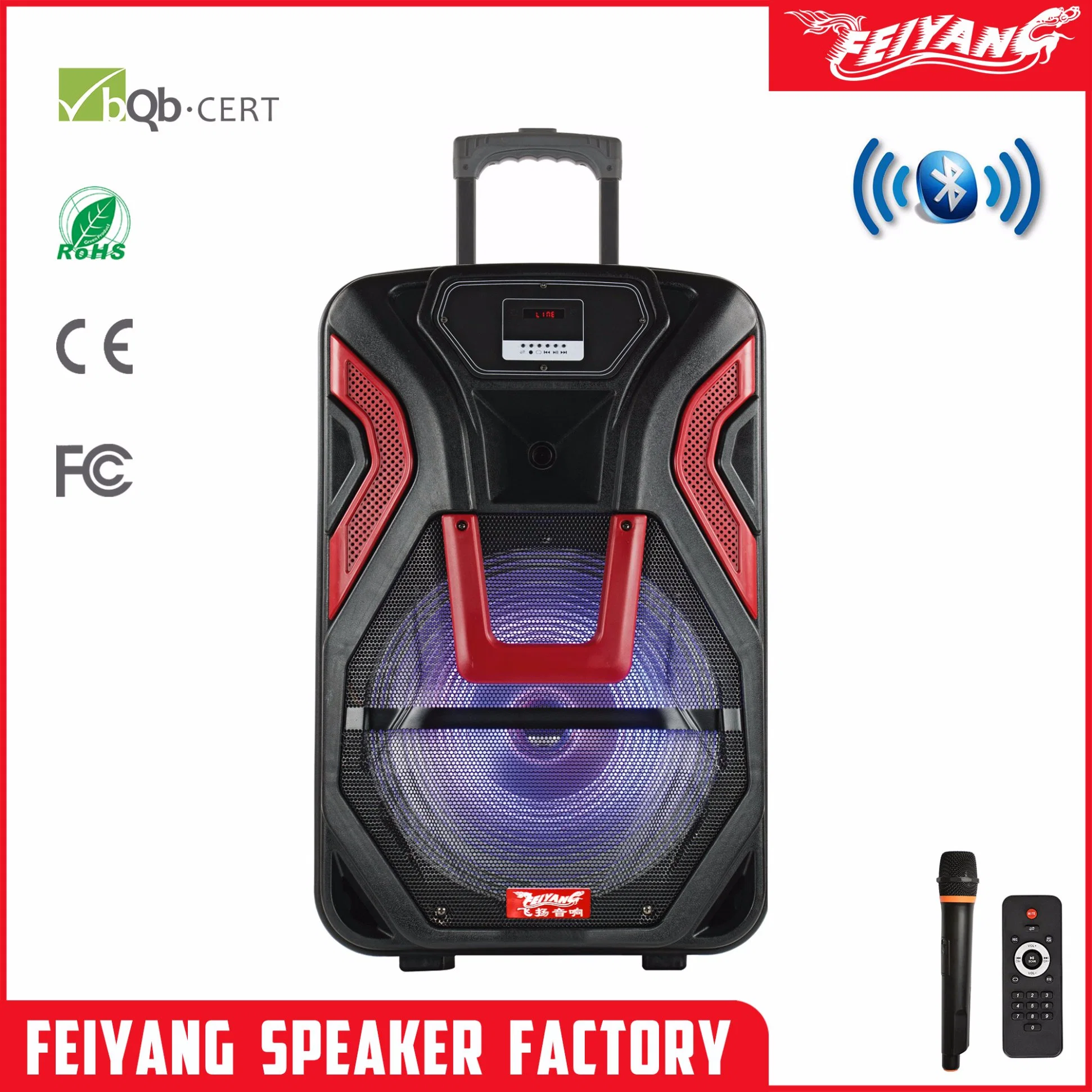 Batterie rechargeable Temeisheng Feiyang/l'Orateur Boîte avec Bluetooth USB/TF F15-03