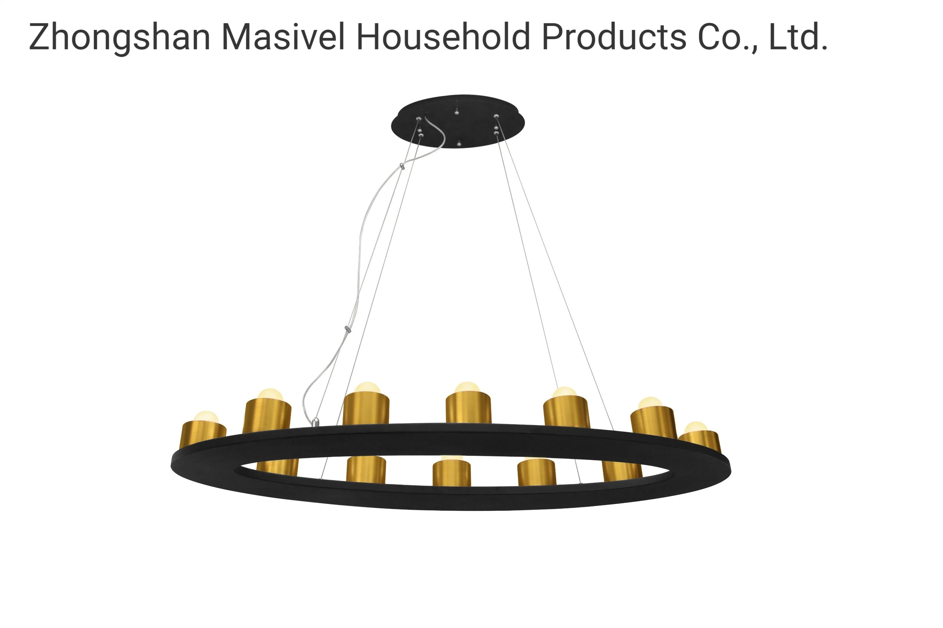 Masivel Adjustable White LED Light Dining Room Modern Chandelier