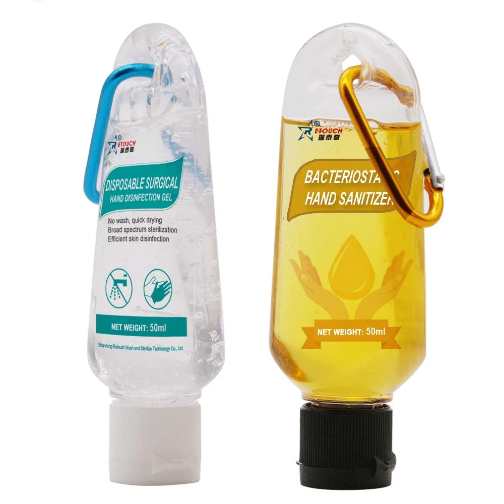 Porte-clés personnalisé porte-clés désinfectant pour les mains antibactérien liquide porte-clés main Gel désinfectant alcool Gel