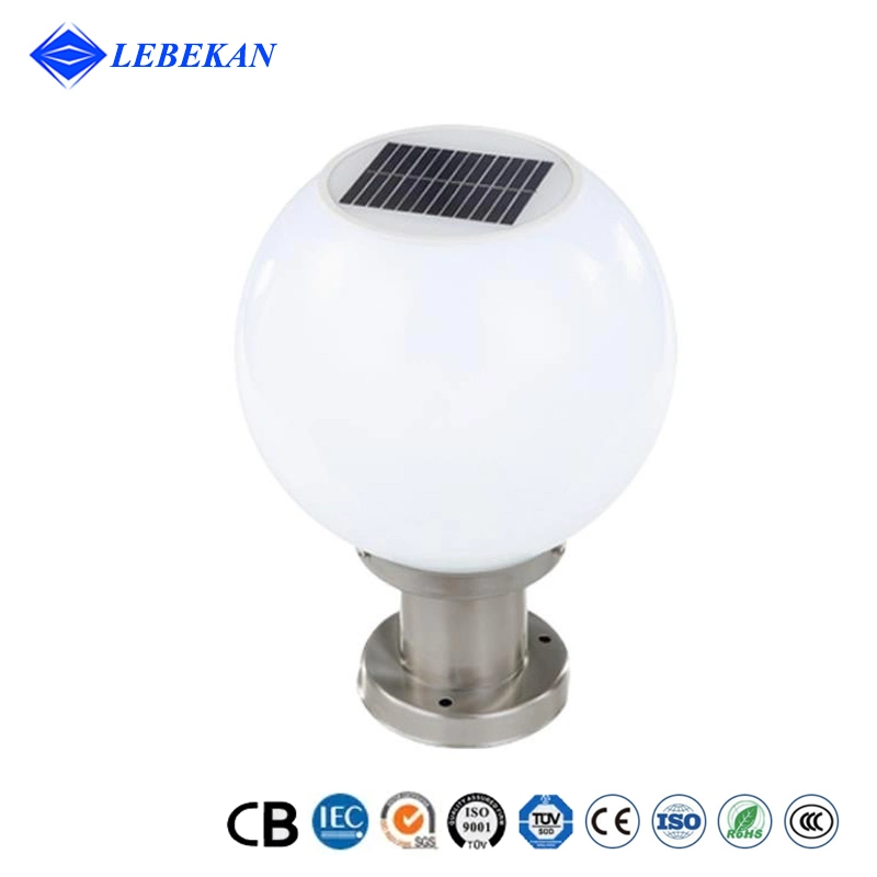 Waterproof Energy Saving Security Yard Park Decoration Round Ball 25cm 30cm 35cm LED Garden Outdoor Solar Lamps for Patio