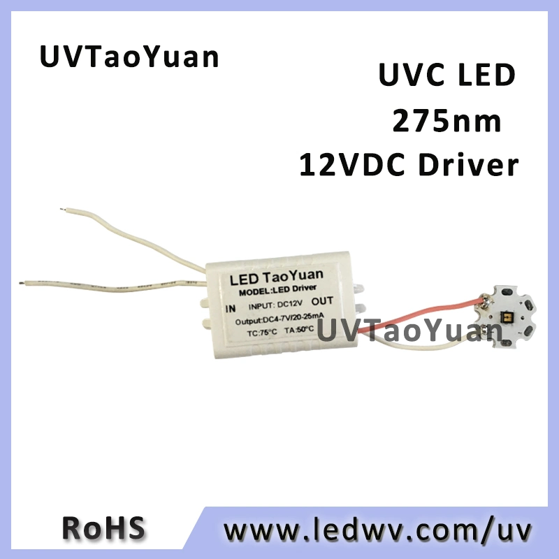 UVC Lamp 275nm SMD3535 12VDC Driver UV Light Duv LED for Disinfection