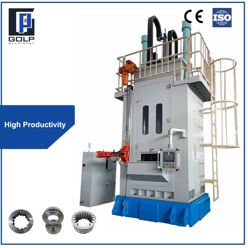 Vertikale CNC-Brochiermaschine für internes rund-/Spline-/Involute-Zahnrad