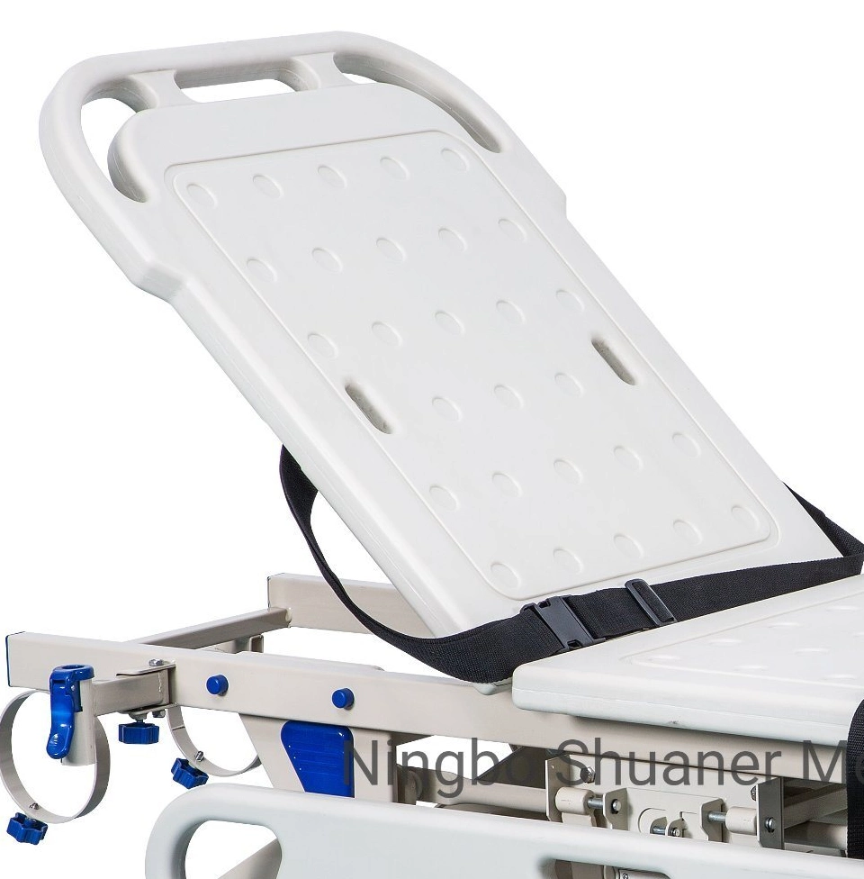 Medical Patient Transport Stretcher Lift Flat Cart Trolley Manufacturer Medical Equipment