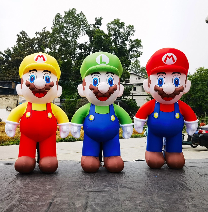 Boyi Wholesale/Supplier Publicidad personalizada Big Inflatable Mario Cartoon