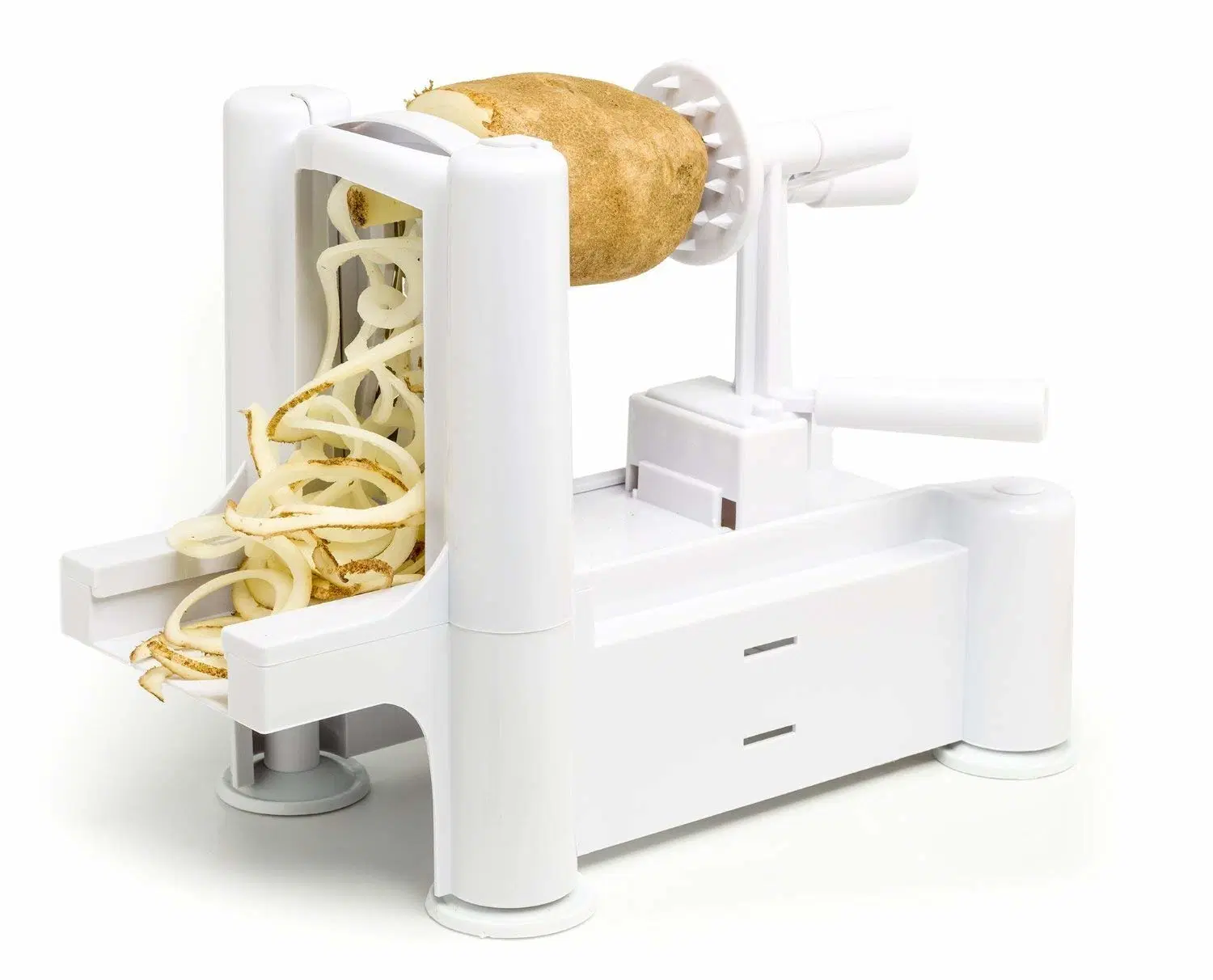 Veggie cortador en espiral manejar al girar los 3-en-1 Spiralizer