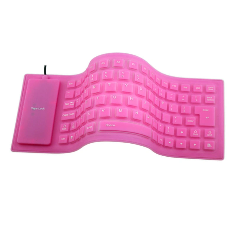 Amazon Wasserdichte Soft Silikon Gummi USB verkabelte faltbare Tastatur