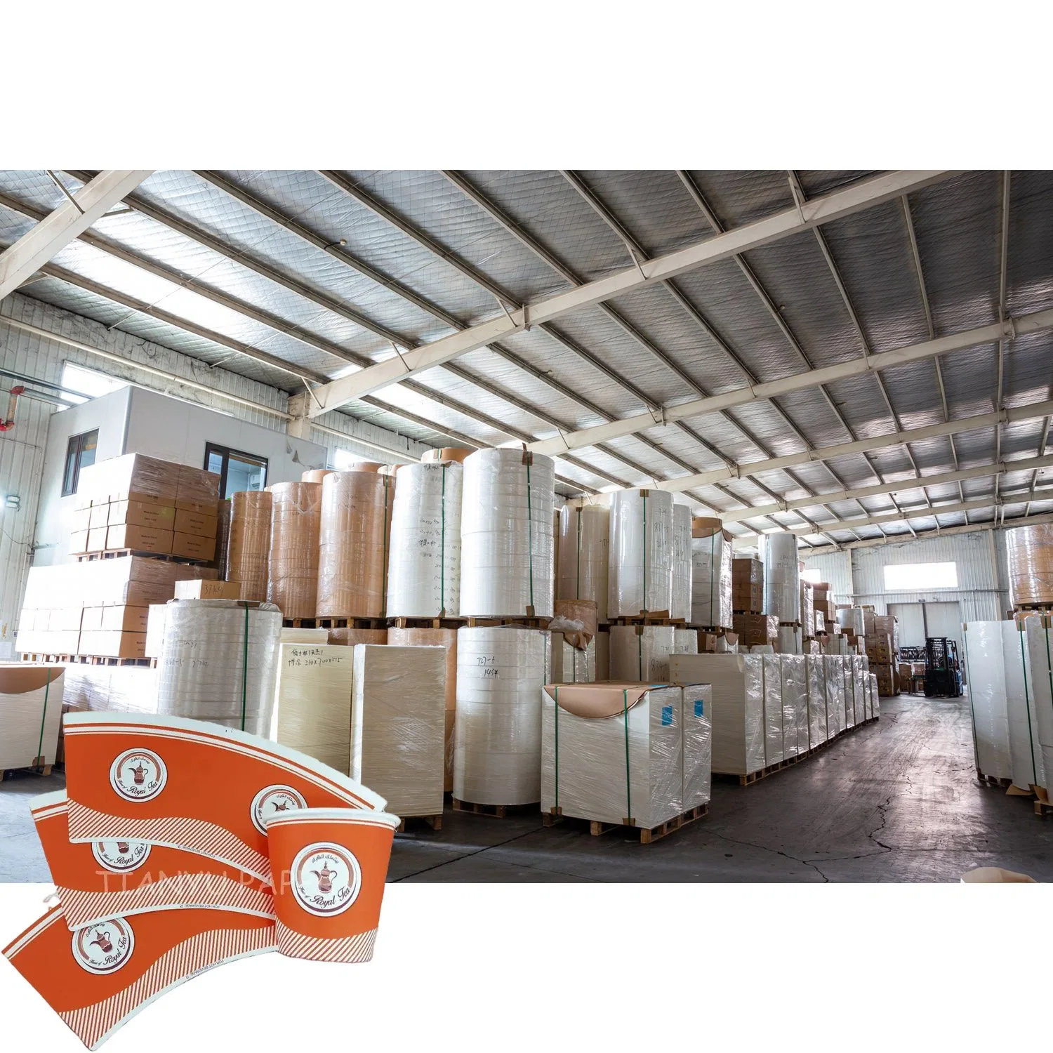 Factory Direct Sales Food Grade PE Laminated Paper Roll/Paper Cup Raw Material