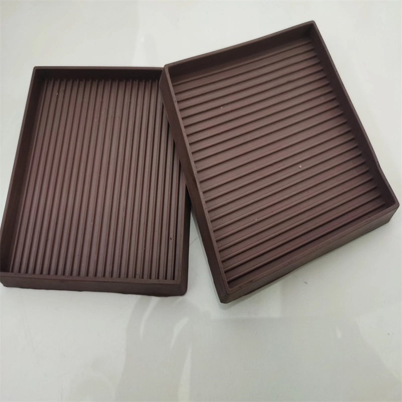 Rubber Furniture Cups Pads Non Slip 8 PCS 3.5''square Furniture Coasters Couch Bed Leg Protectors for Hardwood Floors