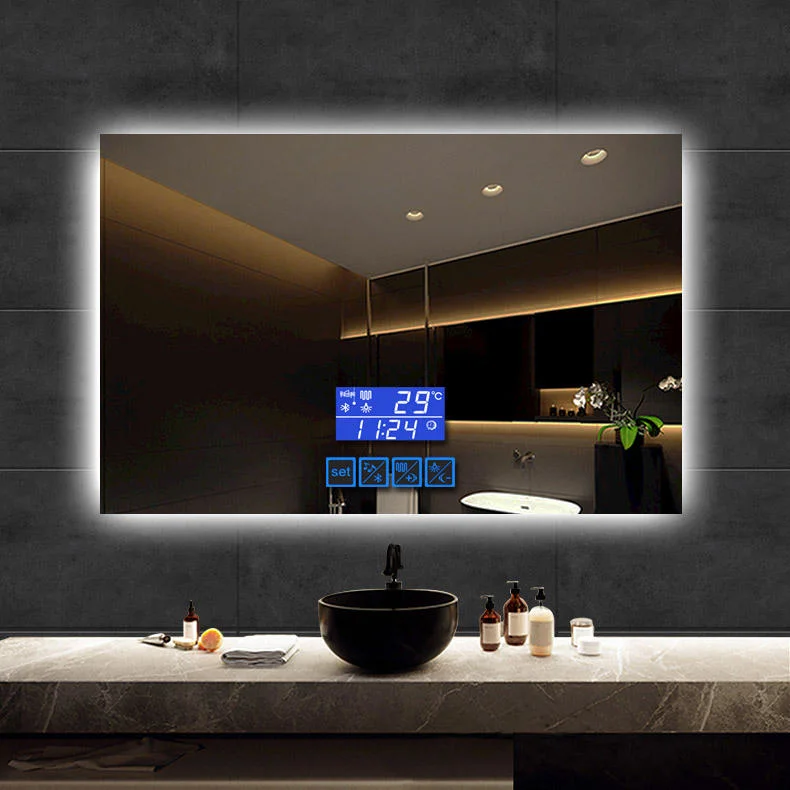 LED Backlit Bathroom Mirror Automatic Switch Bathroom Vanity LED Light Smart Wall Mirror