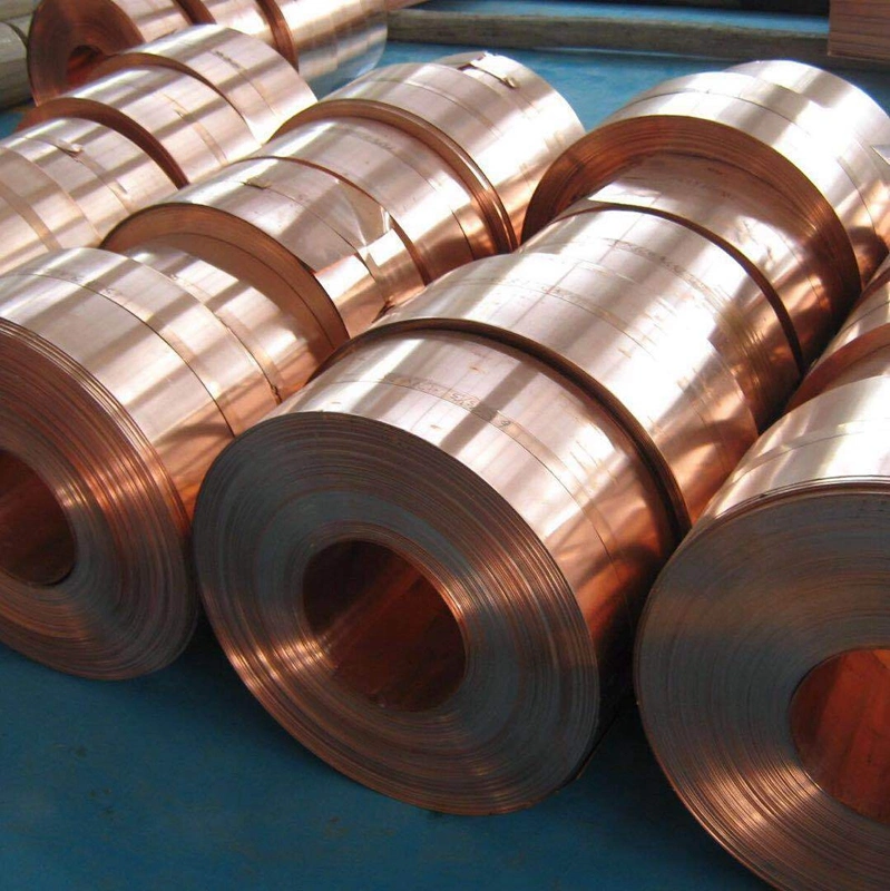 Foil / Strip Tape Thin Copper C1100 C1200 T2 Soft / Half Hard Pure in Coil 99.9% Pure Copper Alloy