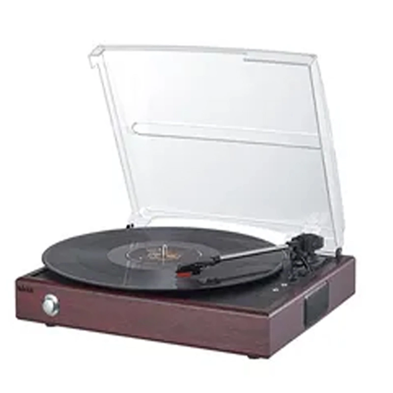 تخصيص المصنع Wood Vinyl Turntable LP Record Player مع RCA خط إلى الخارج