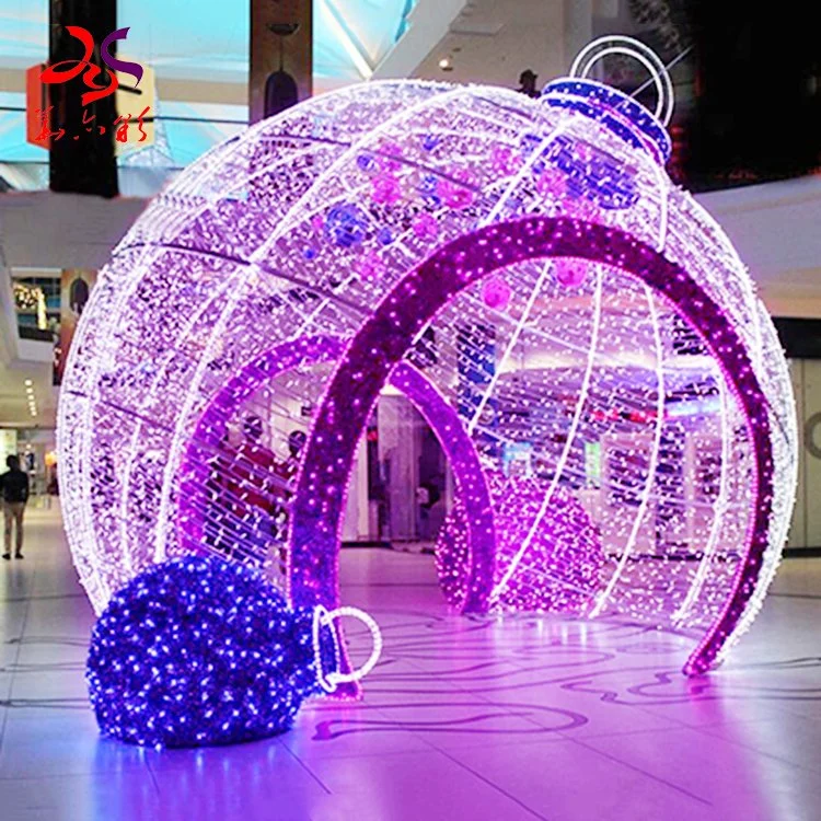 Christmas Decoration 3D Giant Arch Ball Motif Light