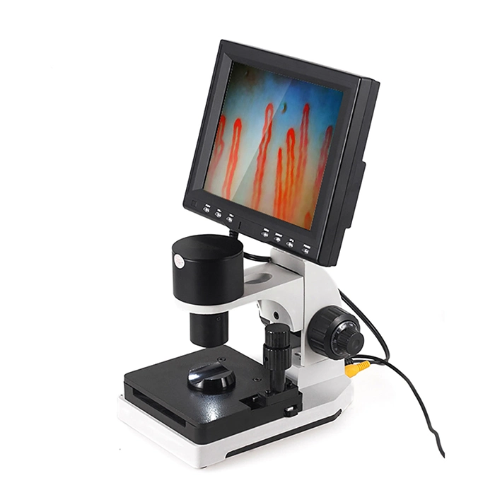 التشخيص الطبي المعدات كابلياروسكوب فحص الدم شاشة LCD MicroScope