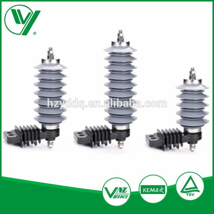 Power Transmission 102kv Silicone Rebber Lightning Surge Arrester Manufacturers