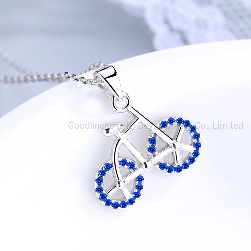 Bicicleta dulce Necklace fabricante coreano de Preciosas Joyas de Plata al por mayor