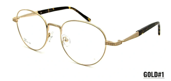 Fashionable Round Shape Stainless Steel Glasses Optical Frame (2125)