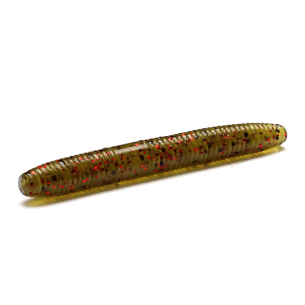 Stick Gusano el gusano de plástico Suave Bass Fishing Stickbaits para Wacky calibre plástico blando cebos para Bass Fishing Precio al por mayor