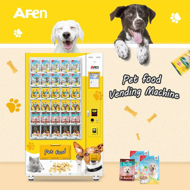 Af 24 Hours Self-Service Pet Food Vending Machine Large Capacity Vending Machines with Refrigeration in Public