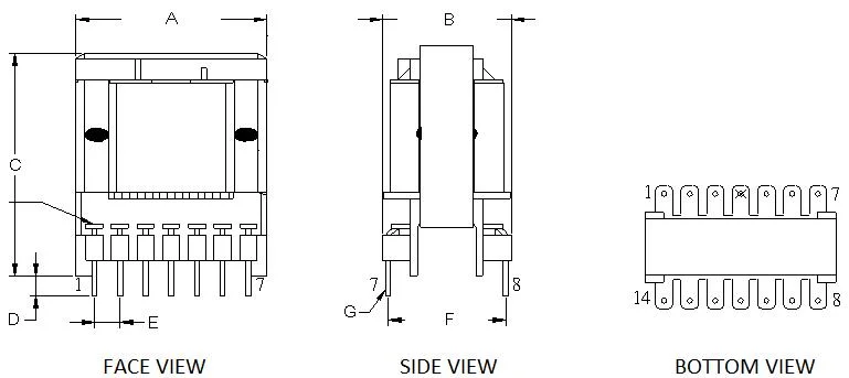 High Volt Ferrite Core High Frequency Sensitivity Current Transformers for Obstacle Lights