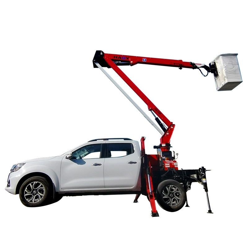 12m Pickup Aerial Work Platform Electric Insulation Bucket Manlift Skylift Repair Street Light