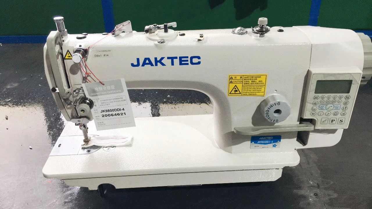 Computerized Direct-Drive Single Needle Lockstitch Sewing Machine with Auto-Trimmer Light to Medium Heavy Material (JK9800DDI-4)