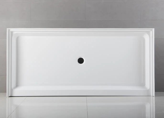 Rectangle Acrylic Integral Flange Shower Tray Plate with Cupc Approval 78X36inch