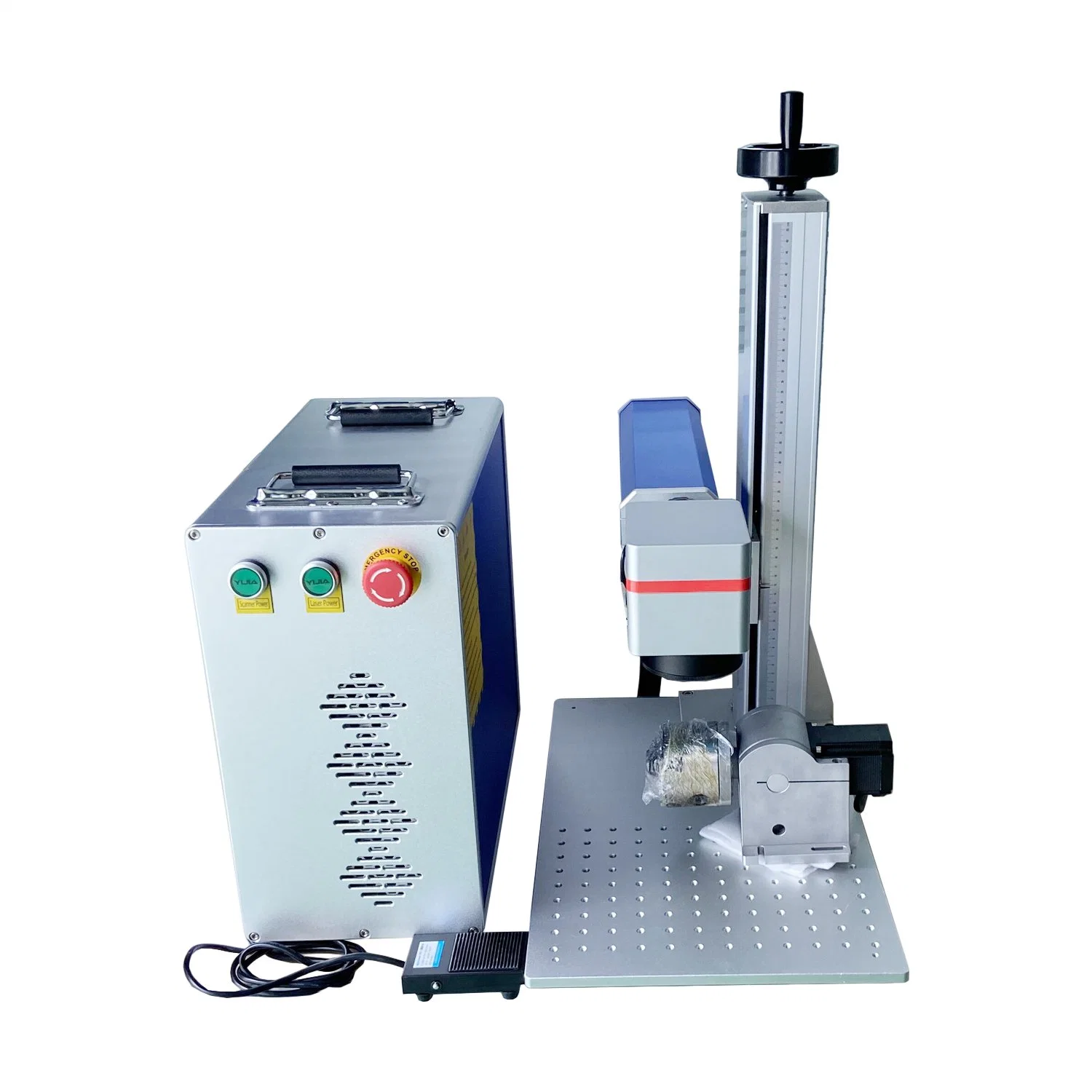 20W Hot Sales Mini Split Fiber Laser Marking Machine Mark Cans