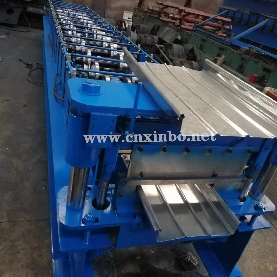 China Joint Hidden Panel Standing Seam Metal Roofing Sheet Roll Forming Machine