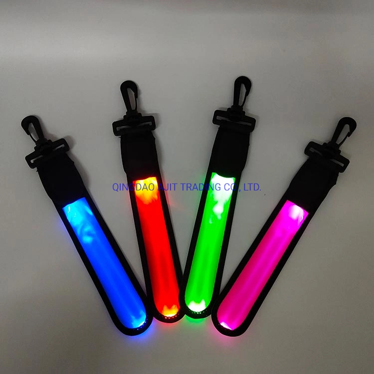 LED Clip on Rucksack Tasche Zubehör blinkende Sicherheit Rucksack Haken Aufhänger