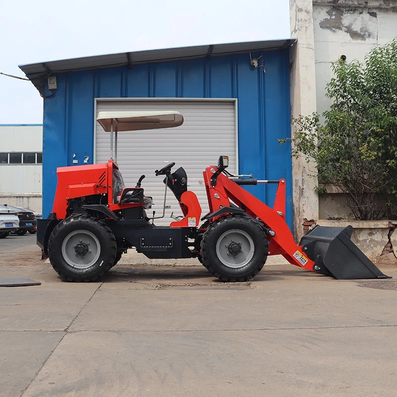 Multifunctional Sdjg 500kg 800kg Farm Garden Orchard Greenhouse Gasoline Small Mini Wheel Loader for Sale