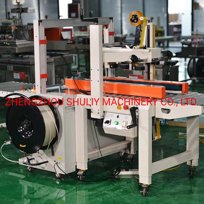 Automatic Packaging Cartons Sealing Machine Sealer Strapping Machine