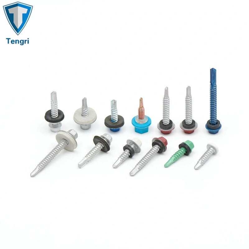 Roofing Screw Bi-Metal Self Drilling Screw Self Tapping Screw Wood Screw Drywall Chipboard Screw Furniture Screw Machine Screws Tek Screws with EPDM Washer