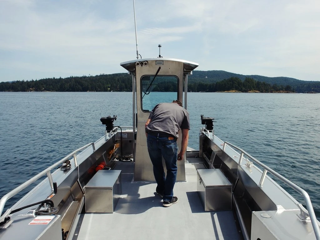 Centre Console Landing Crafts Barge Boat with Hard Top