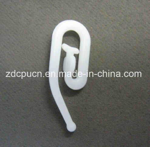 Weißer Nylon Kunststoff Vorhang Draht Haken / geformte C-Form Display-Haken Aus Hartplastik