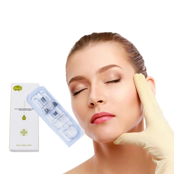 CE Top-Ranking produtos injetável Mama preenchimento cara de lábio Korea preenchimento Injecções Ha Hyaluronic ácido dérmico 1ml 2ml