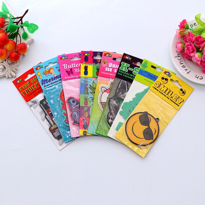 Wholesale/Supplier Air Fresheners Card Packaging Custom Design Decorative Auto Hanging Perfume Paper Car Air Freshener with Your Own Design