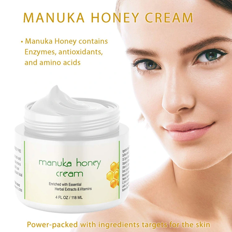 Crema de miel de Manuka personalizado privado para el rostro y cuerpo para aliviar la piel seca