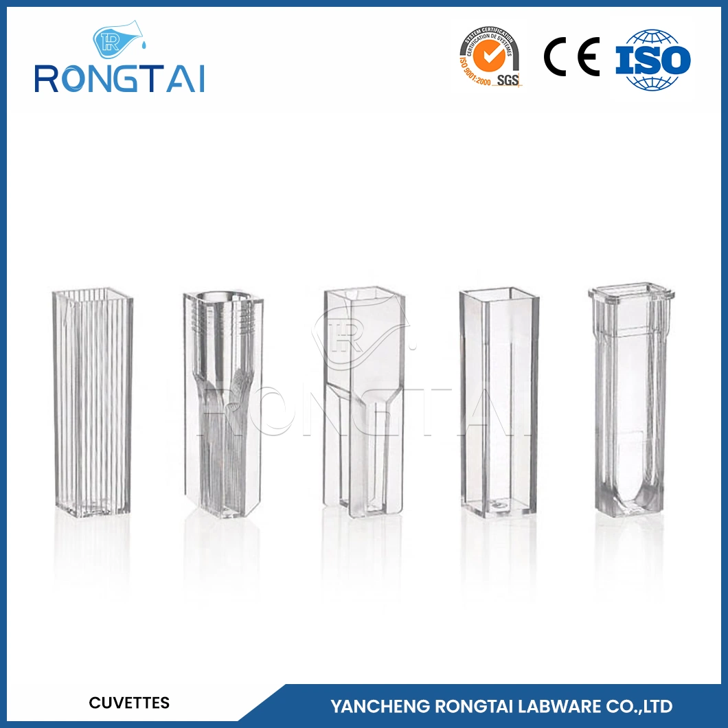 Rongtai Labware Wholesale/Supplierr Plastic Cuvette Cheap China 4.5ml 10mm Laboratory Plastic Cuvettes