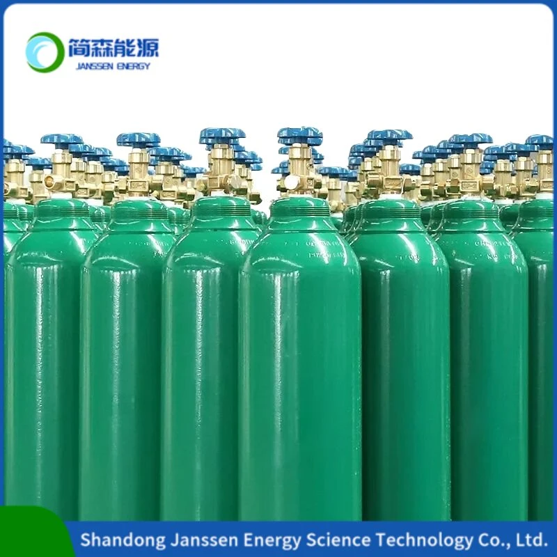 Alta presión cilindro de gas 5 Kg cilindro de gas hidrógeno pureza 99,999% de helio gaseoso