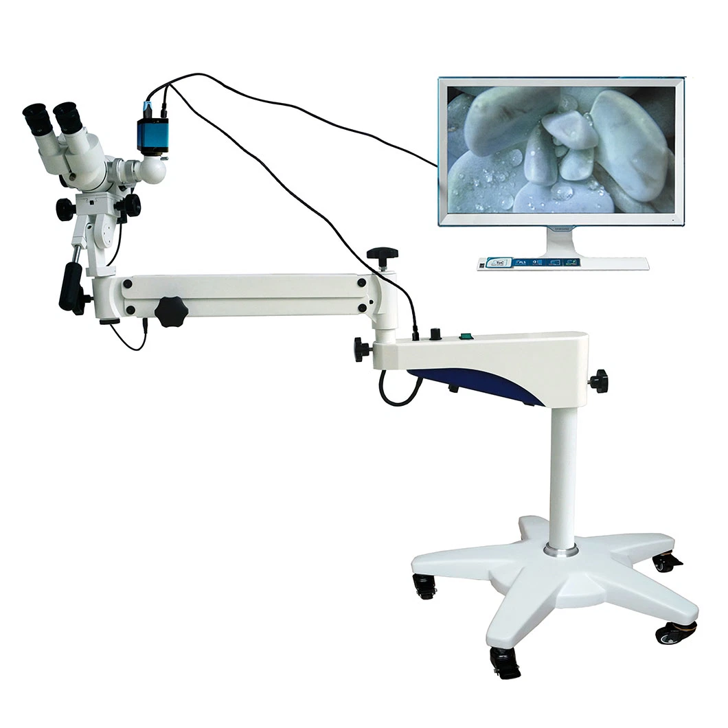 High Resolution Camera Video Vaginal Operation Microscope with 10W LED Lamp