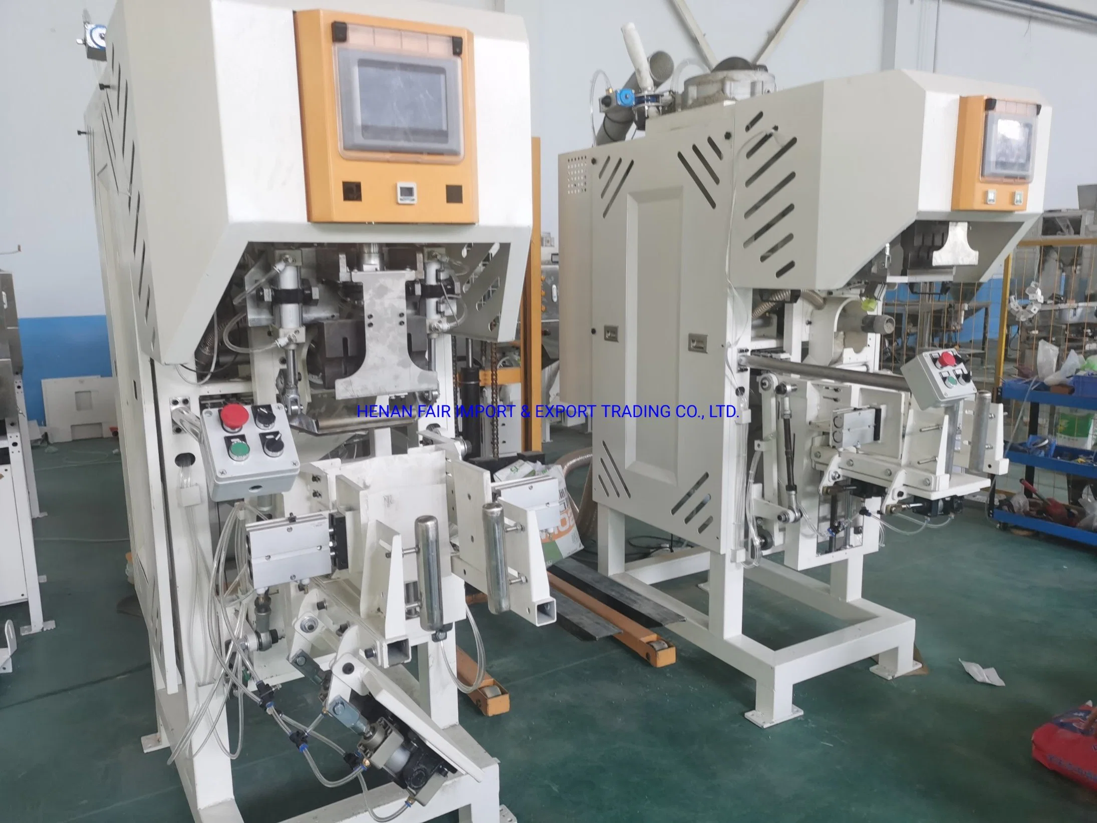 Automatic Valve Bag Air-Blowing Cement Sugar Powder Packing Machine for Vertica Weighting Packaging 5-50kg