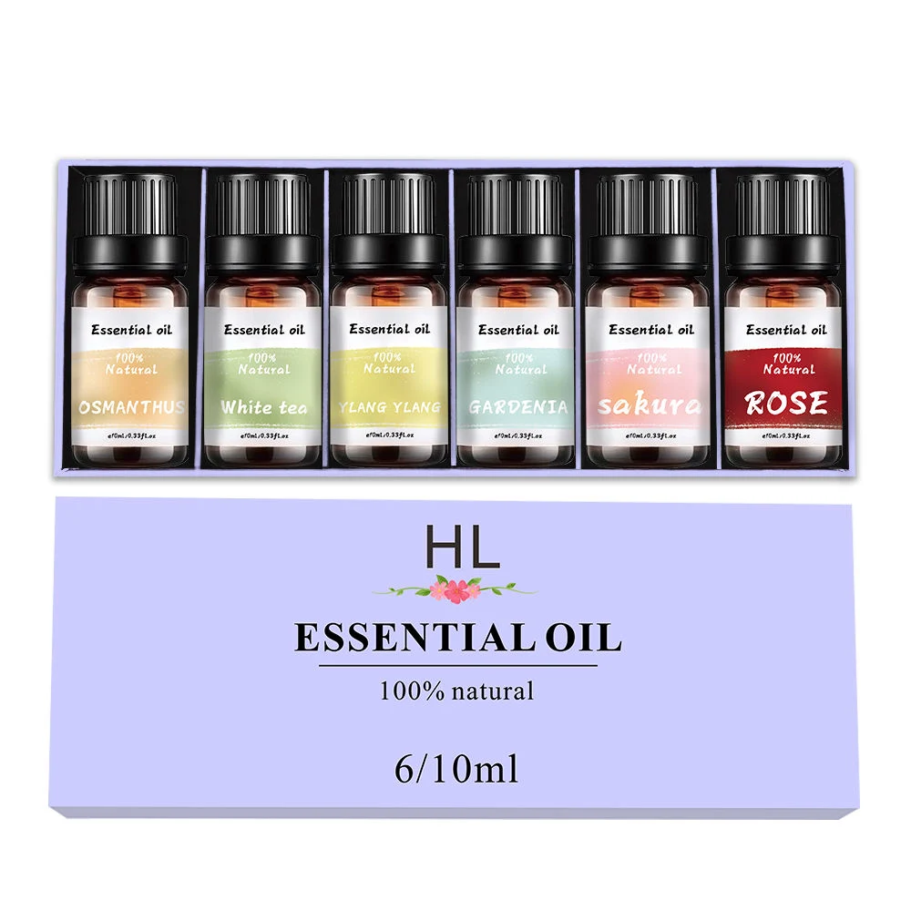 Floral Natural Puro Aceite esencial, osmanthus, BLANCO El Té, el Ylang-ylang, Gardenia, Sakura, Rose, aceites esenciales para Aromaterapia difusor