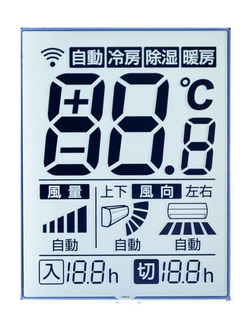 Benutzerdefiniertes LCD-Display mit entferntem LCD-Display mit positiv transflektivem TN-Segment LCD-Bildschirm